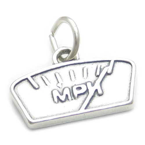 Speedometer sterling silver charm .925 x 1 Speedo MPH Speed charms