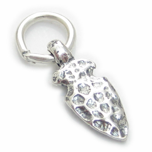 Arrow Head TINY sterling silver charm .925 x 1 Archeology charms