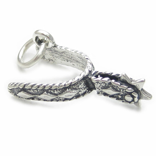Western Spur sterling silver charm .925 x 1 Cowboy charms
