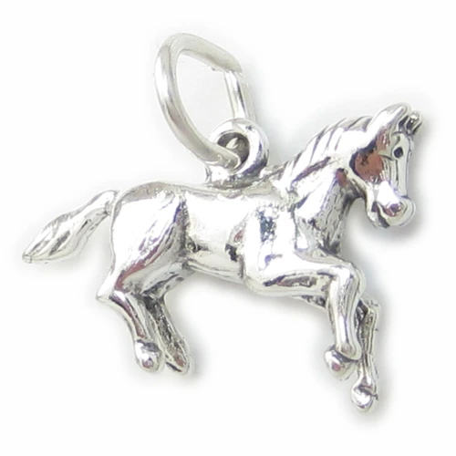 Horse sterling silver charm .925 Horses Equine charms A1