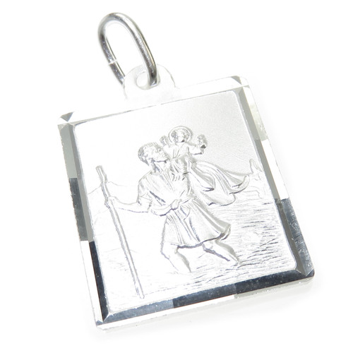 Saint Christopher sterling silver pendant .925 x 1 Travel Protection EU281307