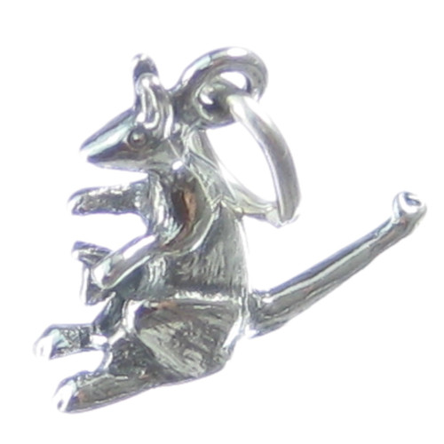 Kangaroo with Joey sterling silver charm .925 x 1 Kangaroos charms