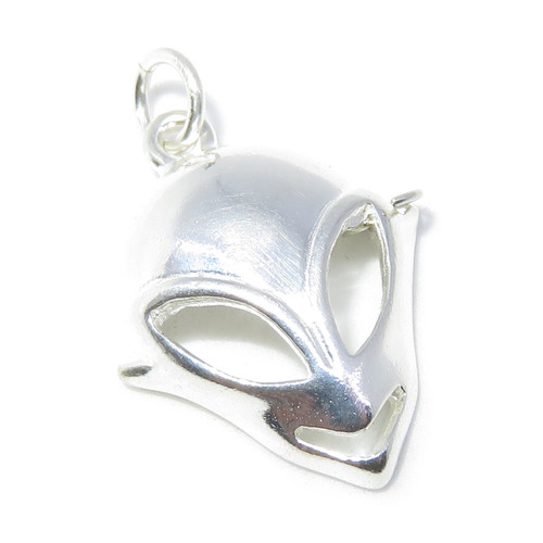 Alien Face sterling silver charm .925 Space & Aliens charms