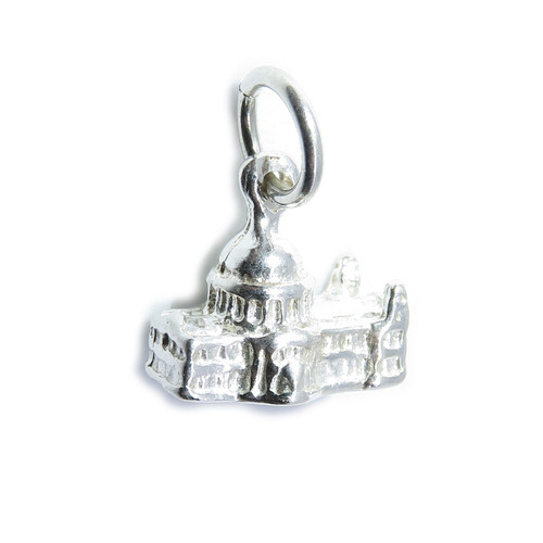 Saint Pauls Cathedral small sterling silver charm .925 x 1 charms