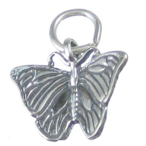 Morpho Butterfly sterling silver charm .925 Morphos Butterflies charms