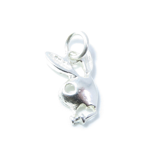 Bunny Rabbit sterling silver charm .925 x 1 Rabbits charms