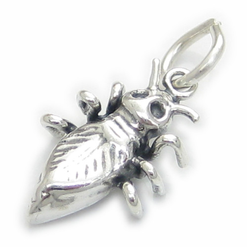Bug - Insect sterling silver charm .925 x 1 Bugs Insects charms