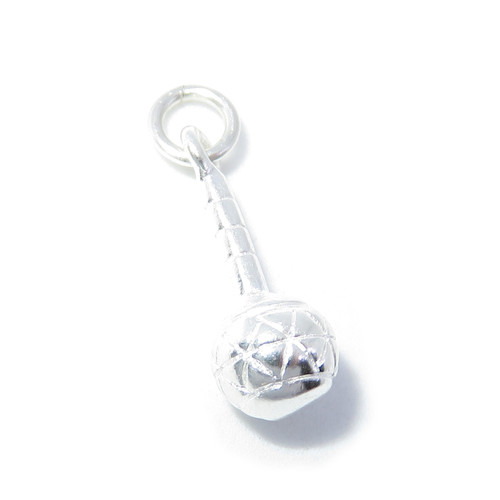 Babys Rattle sterling silver charm .925 x 1 Babies Rattles charms