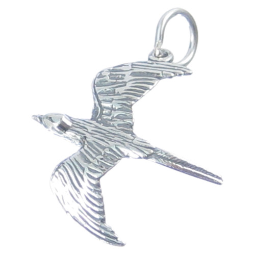 Flying Bird sterling silver charm .925 x 1 Birds charms