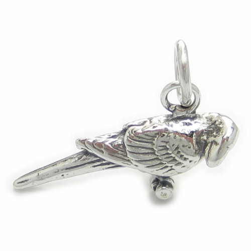 Macaw sterling silver charm .925 Macaws Parrot charms