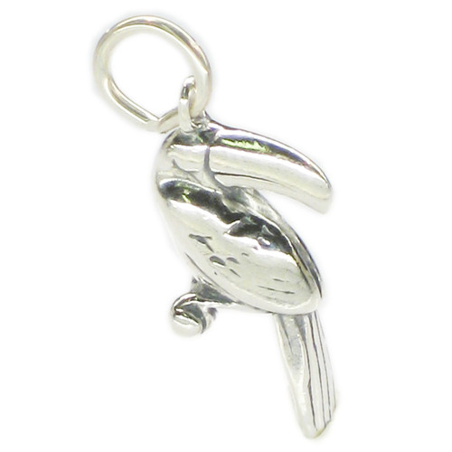 Toucan sterling silver charm .925 x 1 Birds and Toucans charms