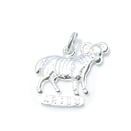 Aries the Ram SMALL sterling silver charm .925 x 1 Zodiac charms