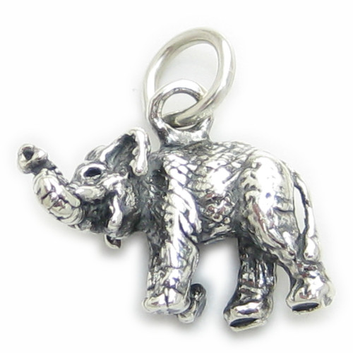 Indian Elephant sterling silver charm .925 x 1 Elephants charms