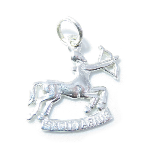Sagittarius SMALL sterling silver charm .925 x 1 Zodiac charms