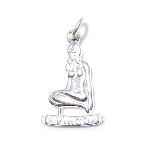Virgo SMALL sterling silver charm .925 x 1 Zodiac charms