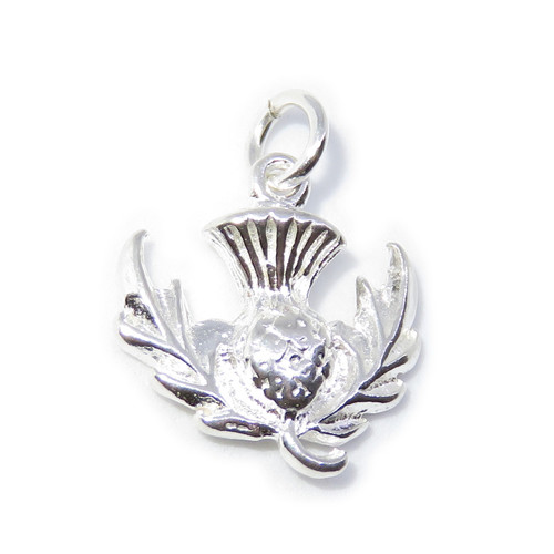 Thistle sterling silver charm .925 Thistles & Scottish charms