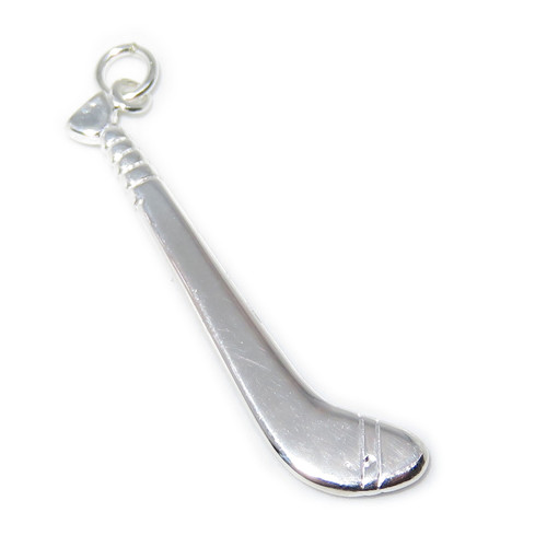 Hurley stick sterling silver charm pendant .925 Hurling charms