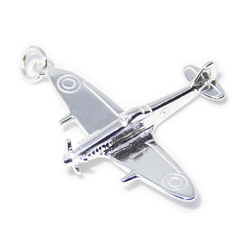 Spitfire sterling silver charm pendant .925 x 1 Spitfires large charms