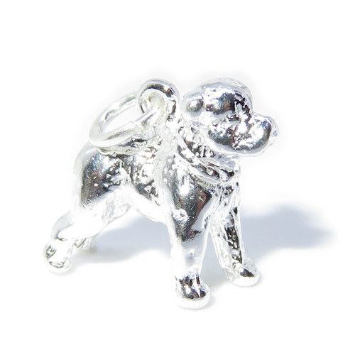 Staffordshire Terrier Dog sterling silver charm .925 x 1 Staffie Charms