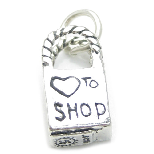Love to Shop sterling silver charm .925 x 1 Bags charms Shopping