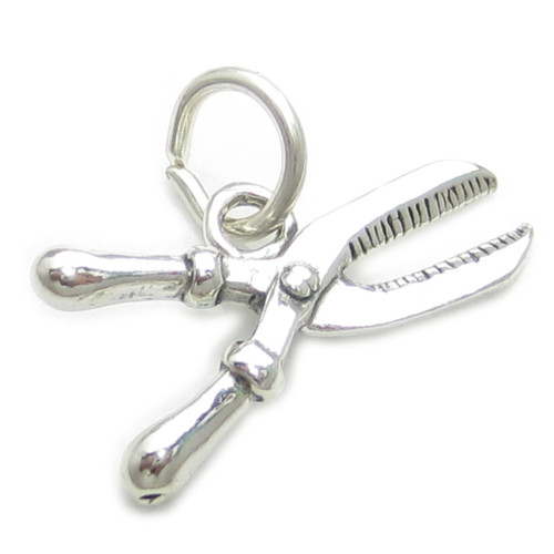 Pruning Shears sterling silver charm .925 x 1 Gardening Tools charms