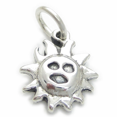 Sun sterling silver charm .925 x 1 Warm Weather charms