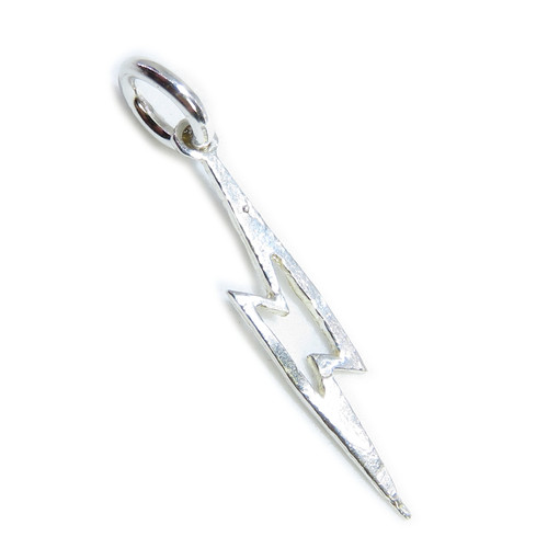 Lightning Bolt sterling silver charm .925 Storm & Weather charms