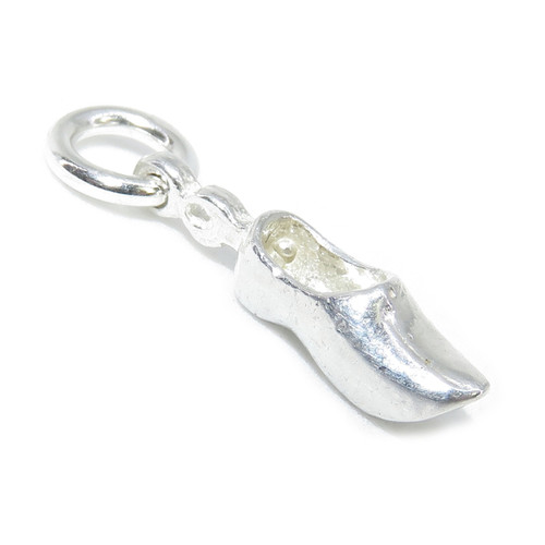 SMALL Clog sterling silver charm .925 x 1 Dutch Clogs charms