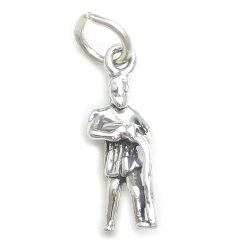 Aquarius Water carrier sterling silver charm .925 x1 Zodiac Zodiacs charms