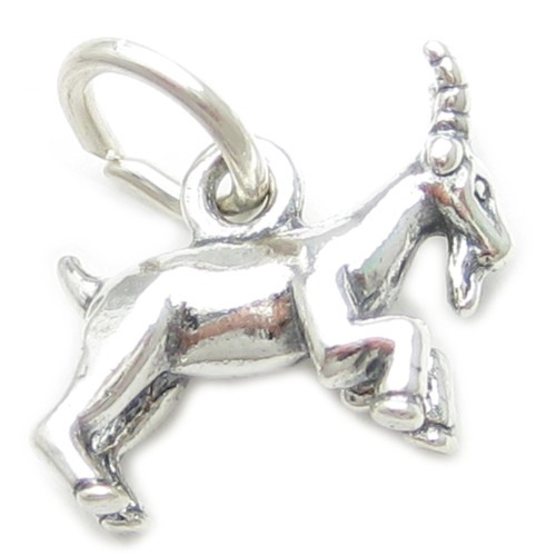 Goat Capricorn sterling silver zodiac charm .925 x 1 Goats zodiacs charms