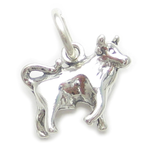 Taurus the Bull sterling silver zodiac charm .925 x 1 Bulls Zodiacs charms