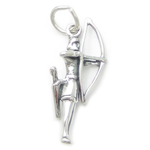 Archer sterling silver charm .925 x 1 Archers Archery Sagittarius charms