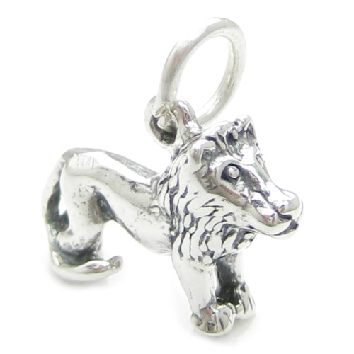 Lion Leo sterling silver charm .925 x 1 Lions Zodiac Zodiacs charms