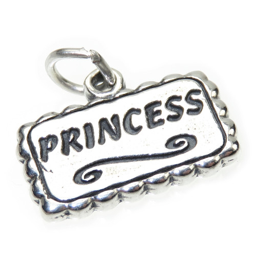 Princess sterling silver charm .925 x 1 Princesses charms