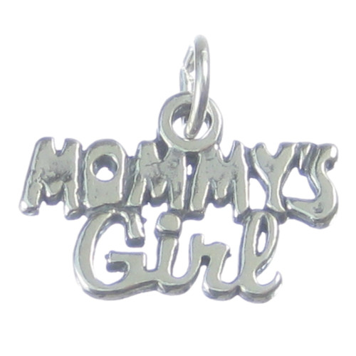 Mommys Girl sterling silver charm .925 x 1 Love charms