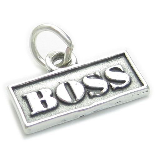 Boss sterling silver charm .925 x 1 Bossy Top Dog charms