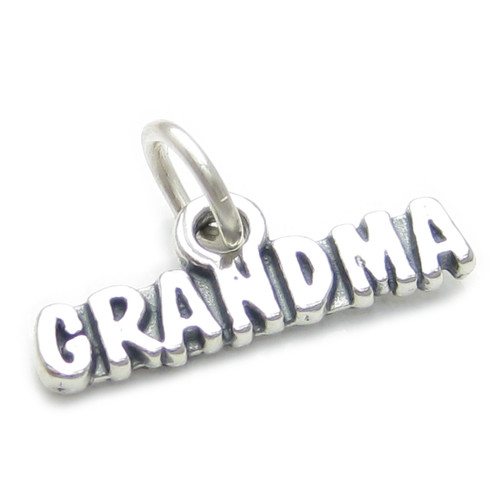 Grandma sterling silver charm .925 x 1 Grandmother Grand Ma Mother charms