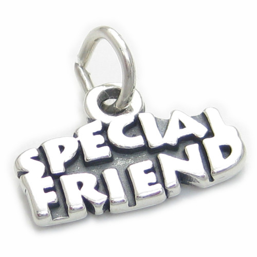 Special Friend sterling silver charm .925 x 1 BFF Best Friends charms