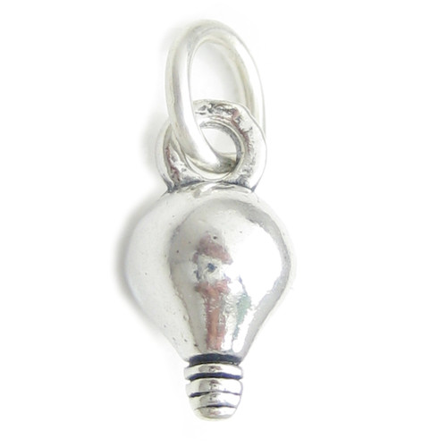 Light Bulb small sterling silver charm .925 x1 Lighting Bulbs Idea charms