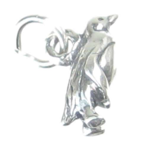 Penguin sterling silver charm .925 Penguins Bird Birds charms A1