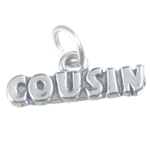 Cousin sterling silver charm .925 x 1 Family Families Cousins charms