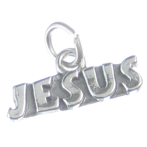 Jesus sterling silver charm .925 x 1 Holy God Prayer Christ charms