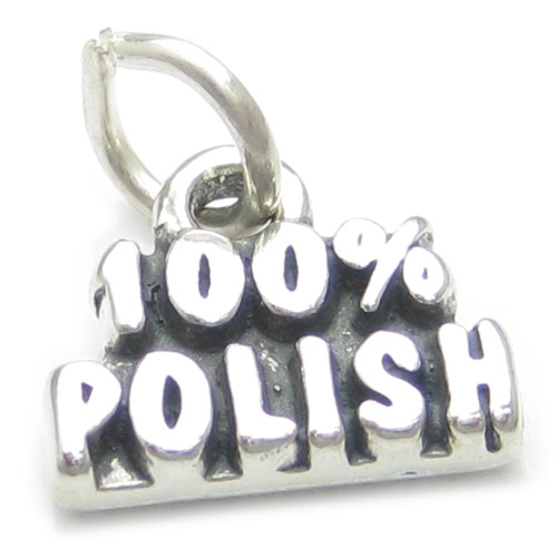 100 Percent Polish sterling silver charm .925 Poland Pole charms