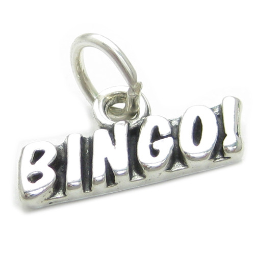 Bingo sterling silver charm .925 x 1 Bingoing charms