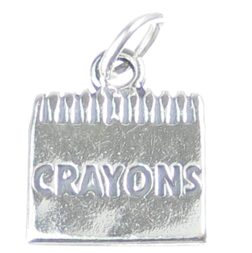 Crayons sterling silver charm .925 x 1 Crayon Colouring Drawing charms
