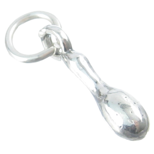 Chicken Wing Leg sterling silver charm .925 x 1 Chickens Drumstick charms