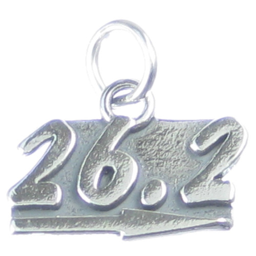 26.2 mile marathon sterlng silver charm .925 Marathons Running charms