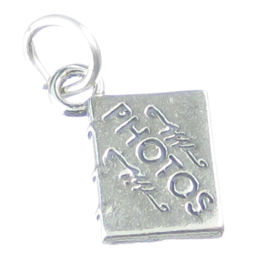 Photo Album sterling silver charm .925 x 1 Memories Photos Albums charms