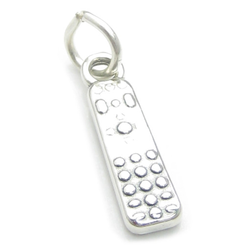 TV Remote Control sterling silver charm .925 x 1 Television remotes