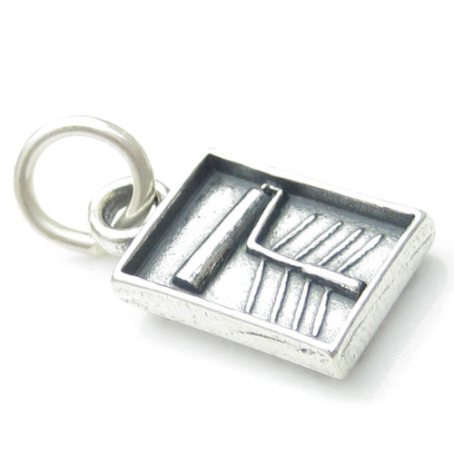 Paint tray and Roller sterling silver charm .925 x 1 Decorating charms